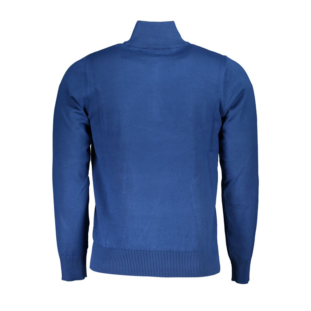 Blue Nylon Sweater