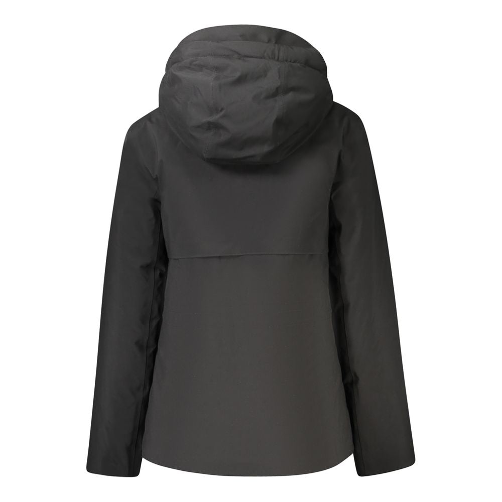 Black Polyester Jackets & Coat