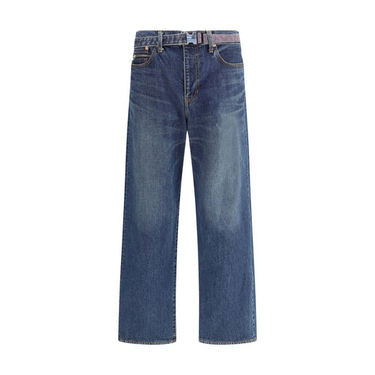Blue Cotton Jeans Denim