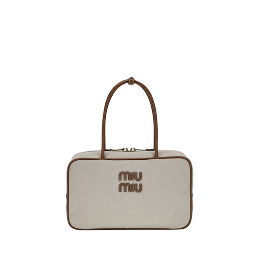 Canvas and leather Beau Shoulder Bag