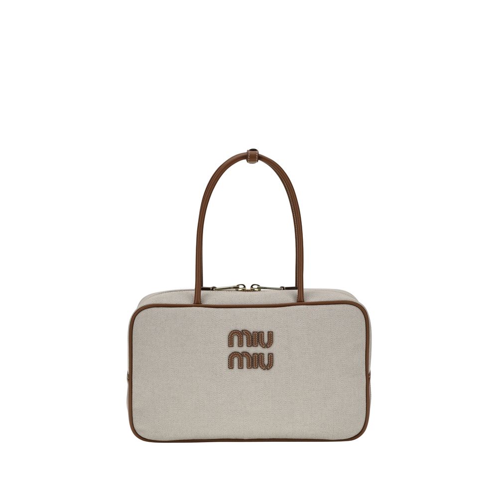 Canvas and leather Beau Shoulder Bag
