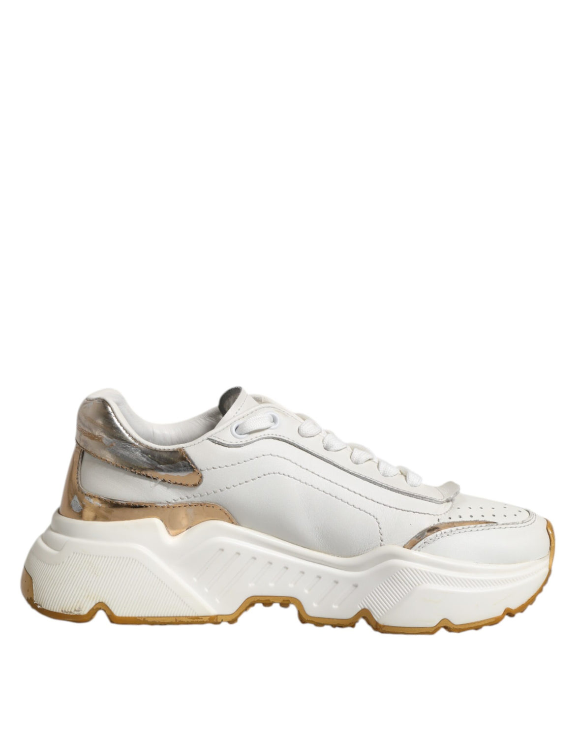 White Gold Daymaster Low Top Sneakers Shoes