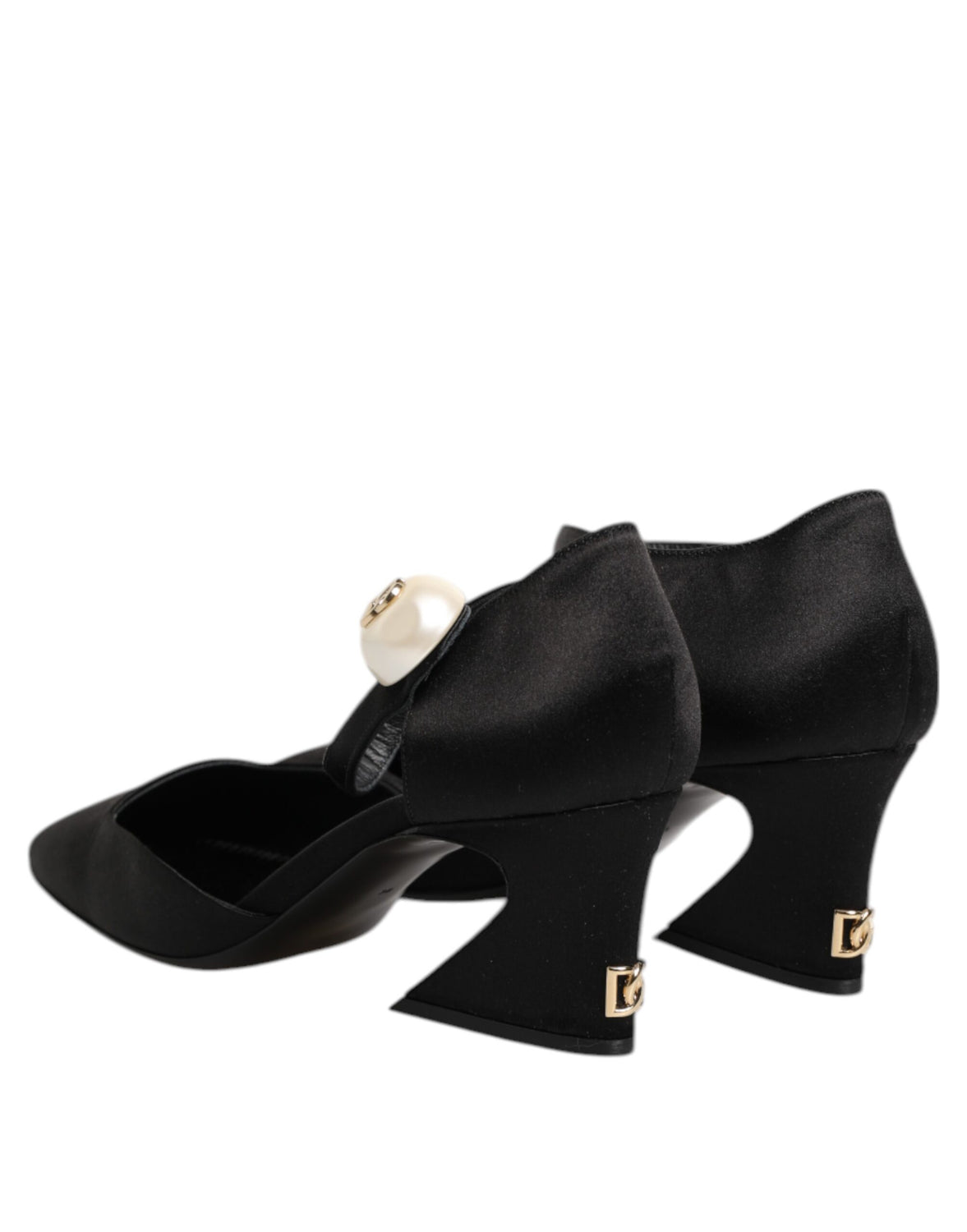 Black Leather Logo Ankle Strap Sandals Shoes