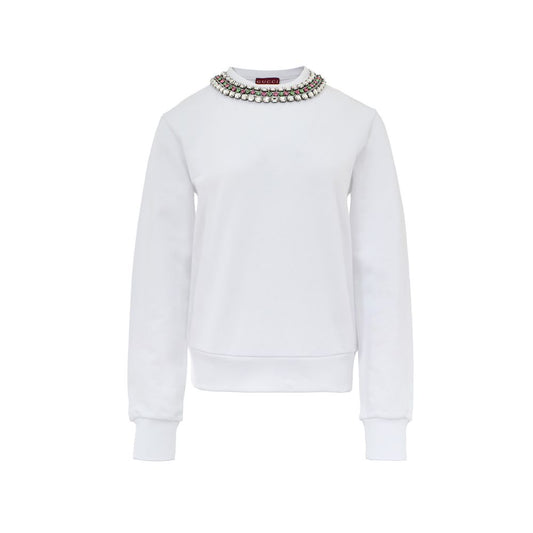 White Cotton Sweatshirt