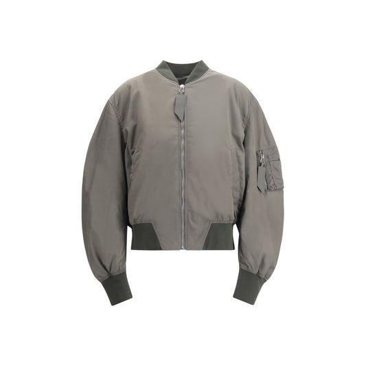 Green Polyester Bomber