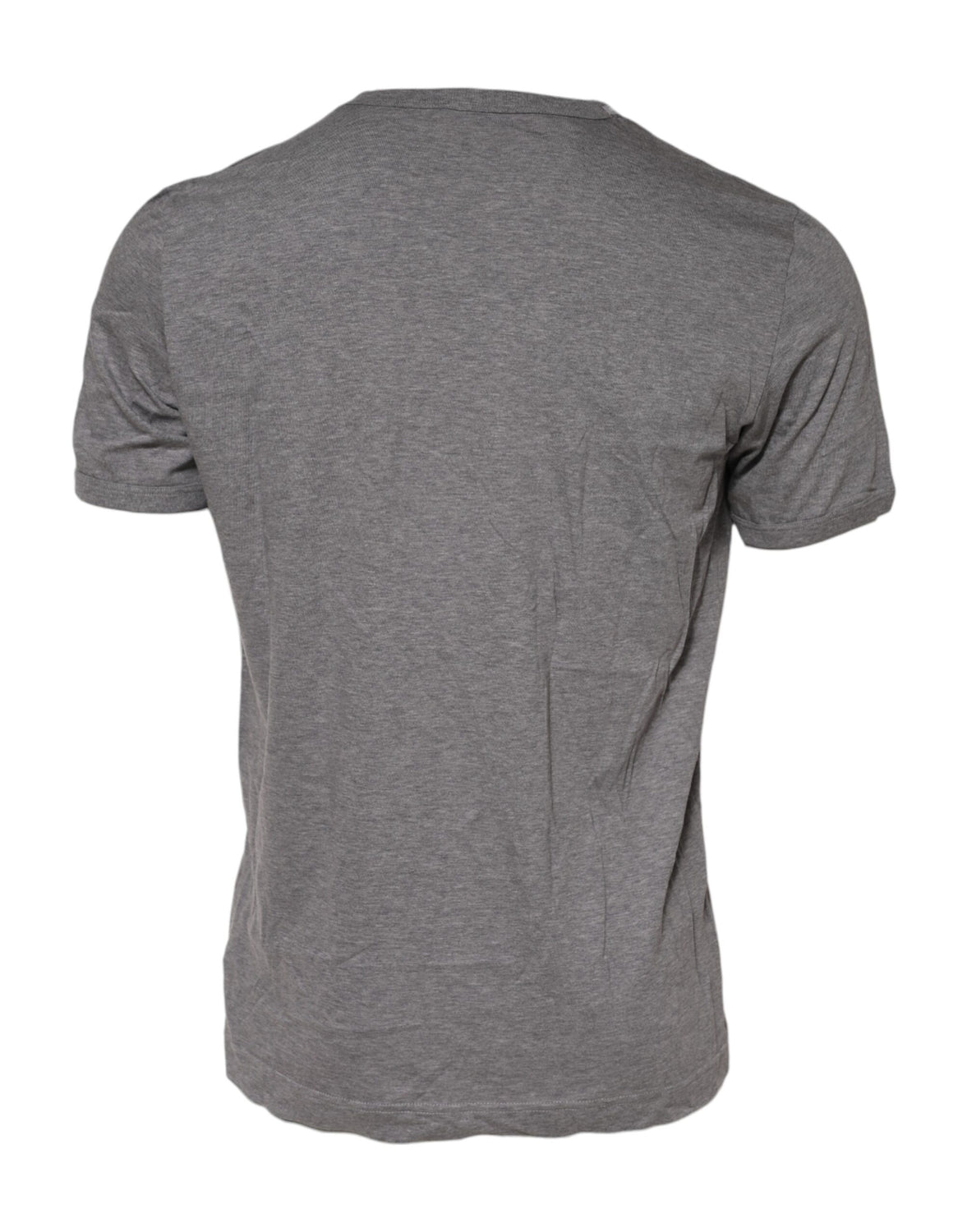 Gray #DGFamily Cotton Crew Neck T-shirt