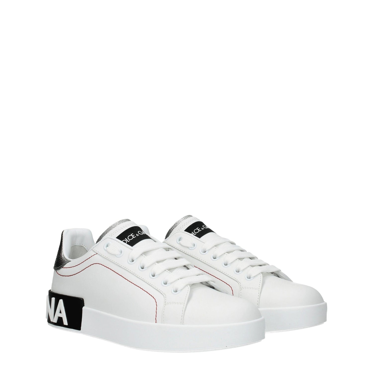 White Leather Low Tops