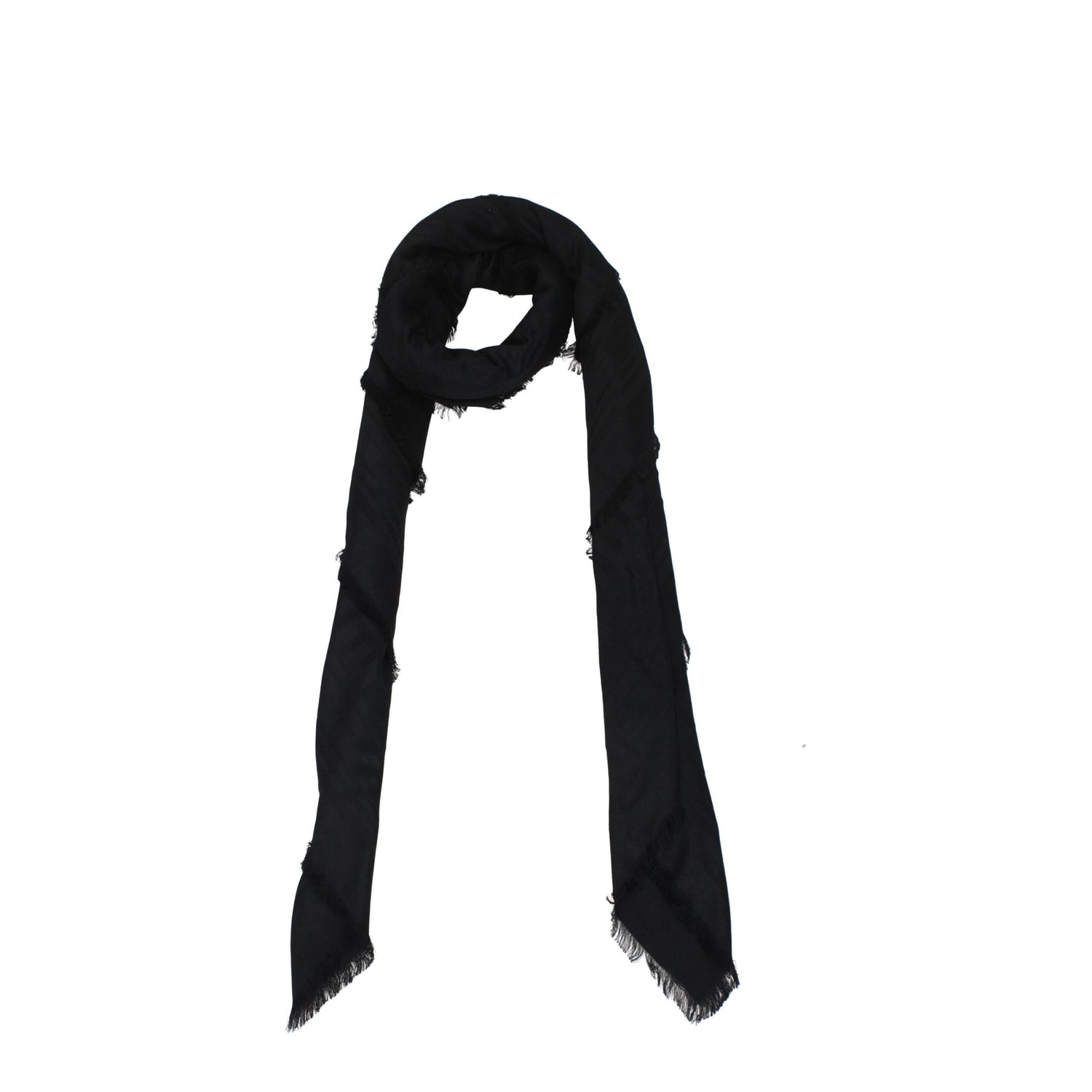 Black Viscose Foulards