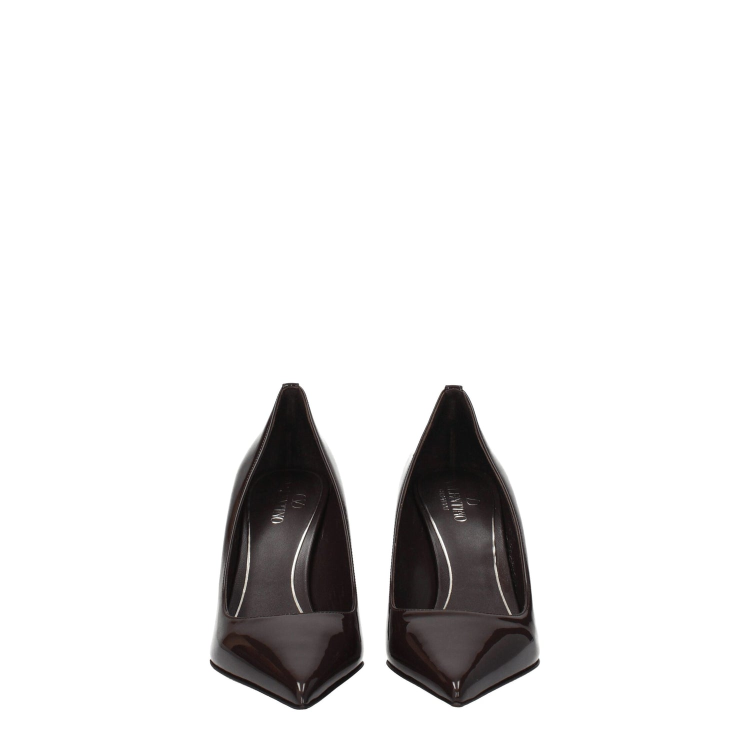 Brown Leather High Heel Pumps