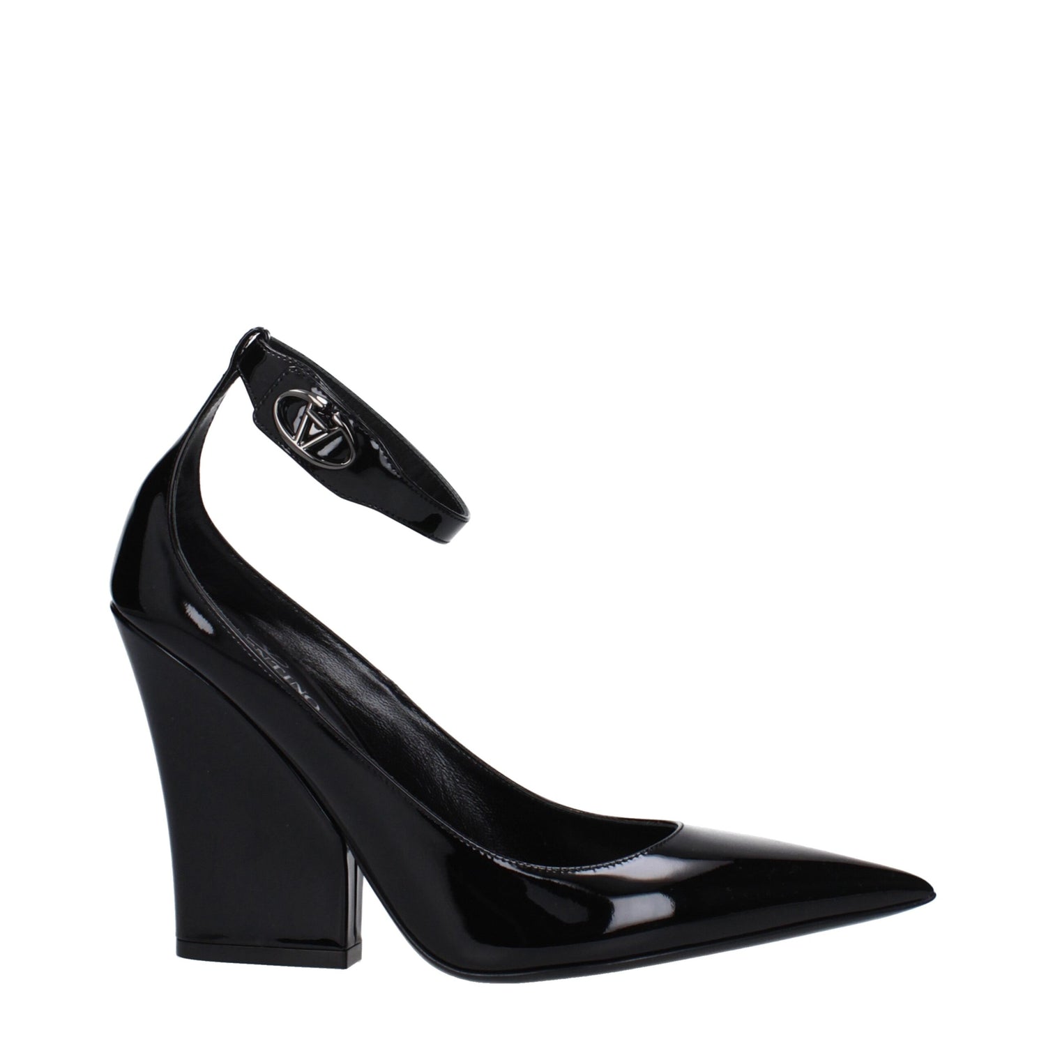Black Leather Platforms Pumps