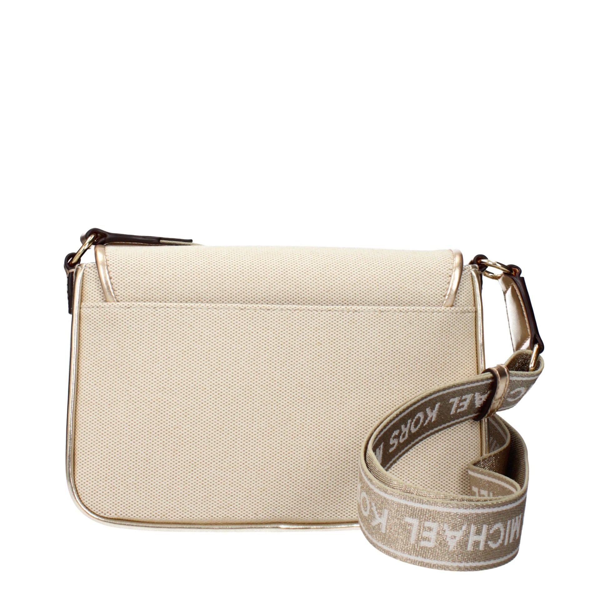 Beige Fabric Crossbody Bags