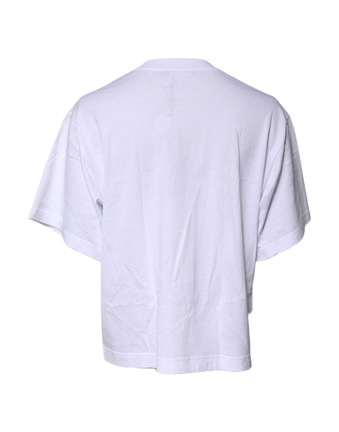 White Short Sleeves DG Logo Print Top T-shirt