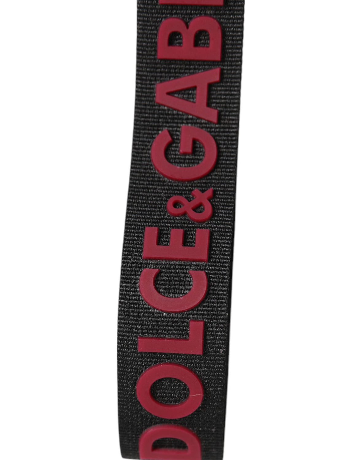 Black Red DG Logo Polyester Silver Men Keychain Keyring