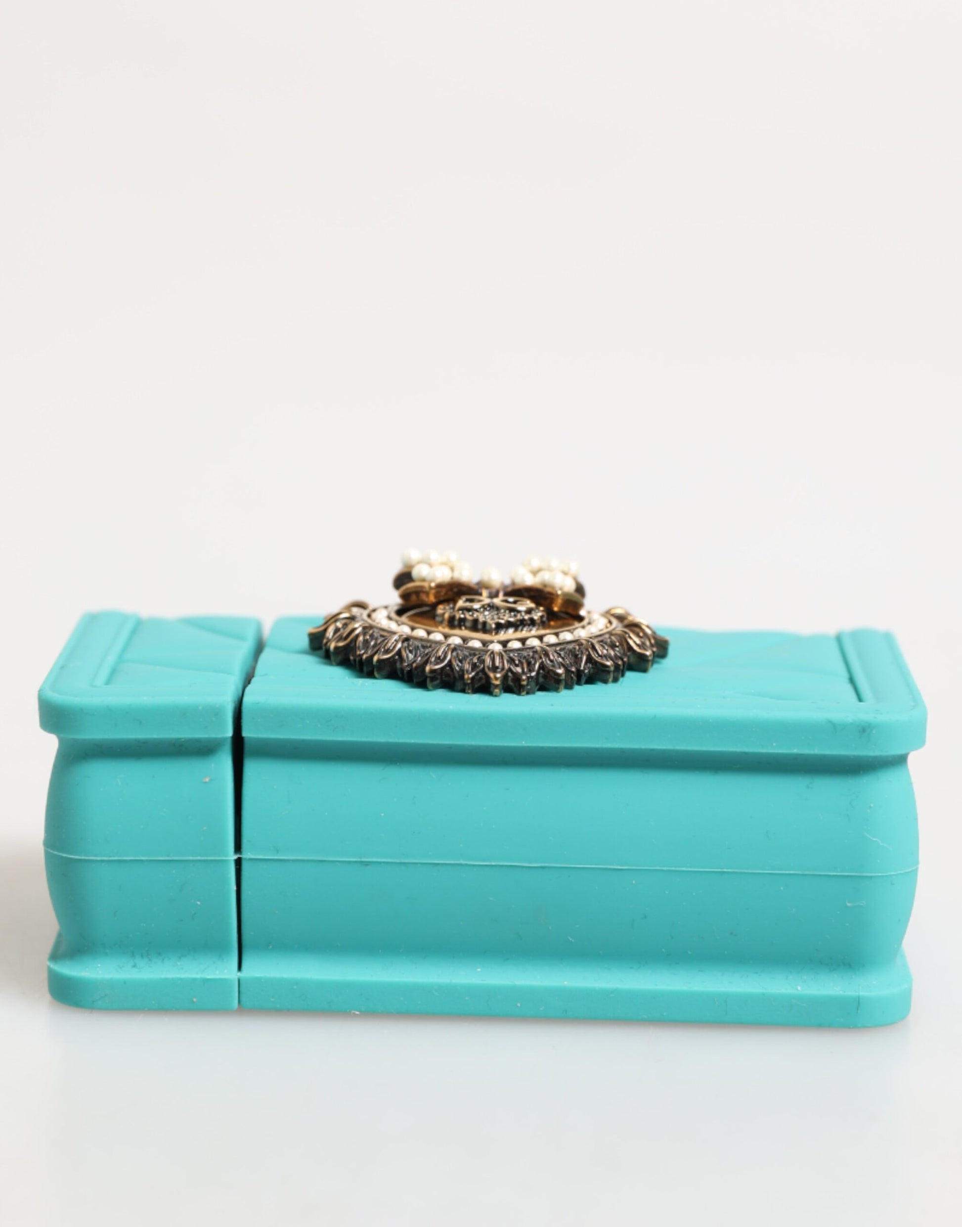 Turquoise Silicone Devotion Heart Cover Bag Airpods Case