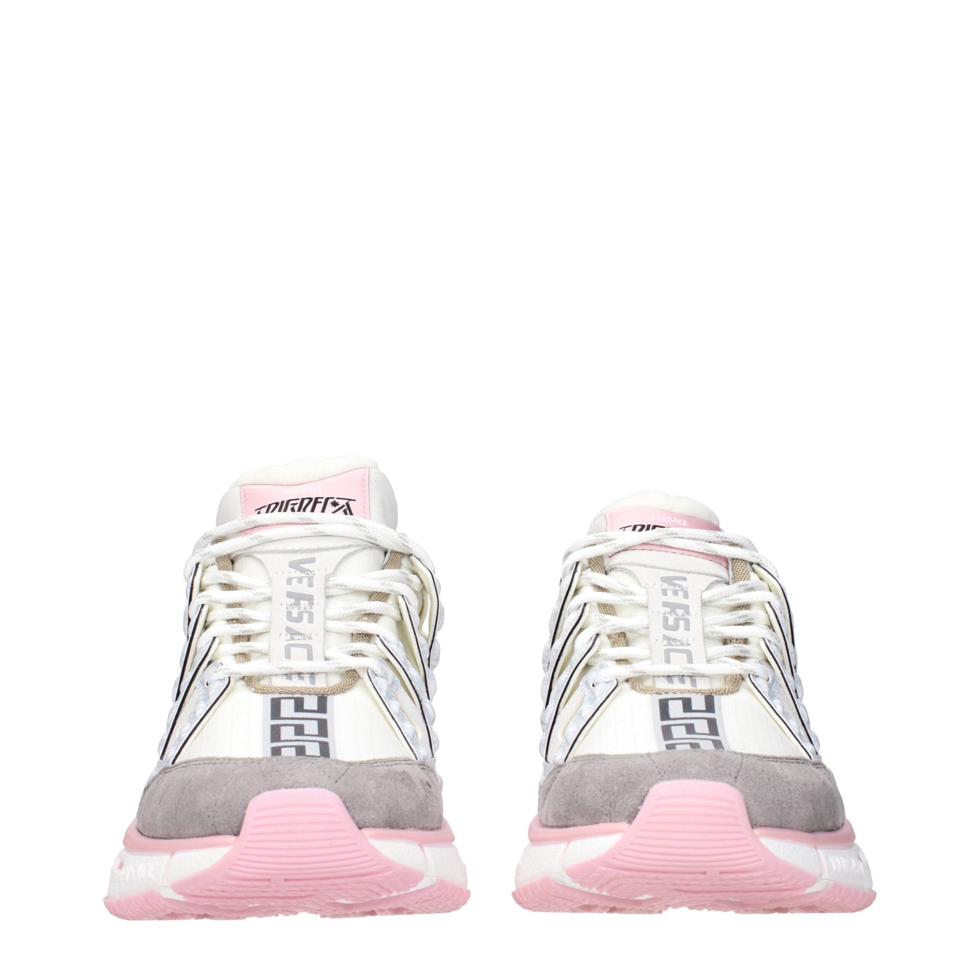 Beige Fabric Athletic Sneakers