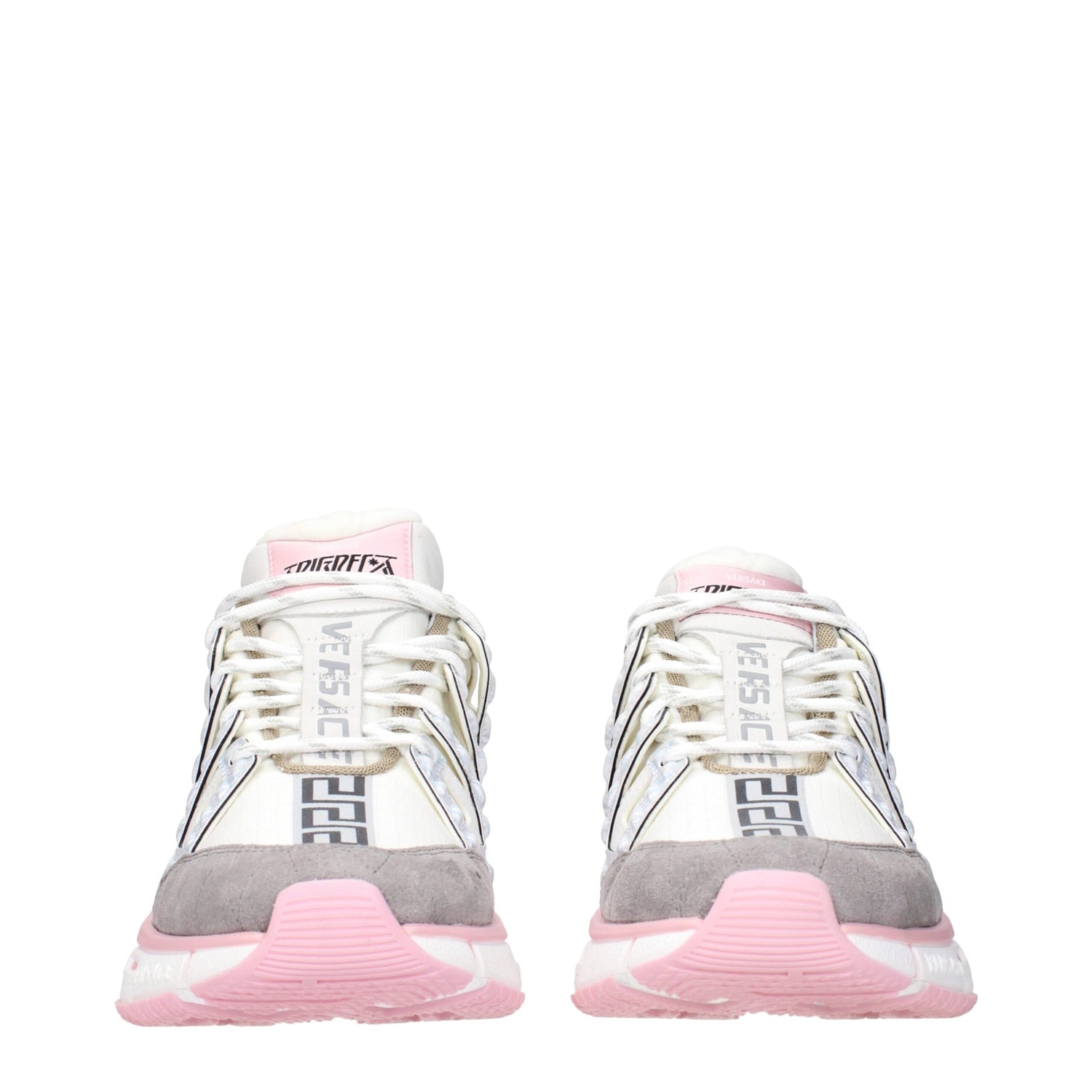 Beige Fabric Athletic Sneakers