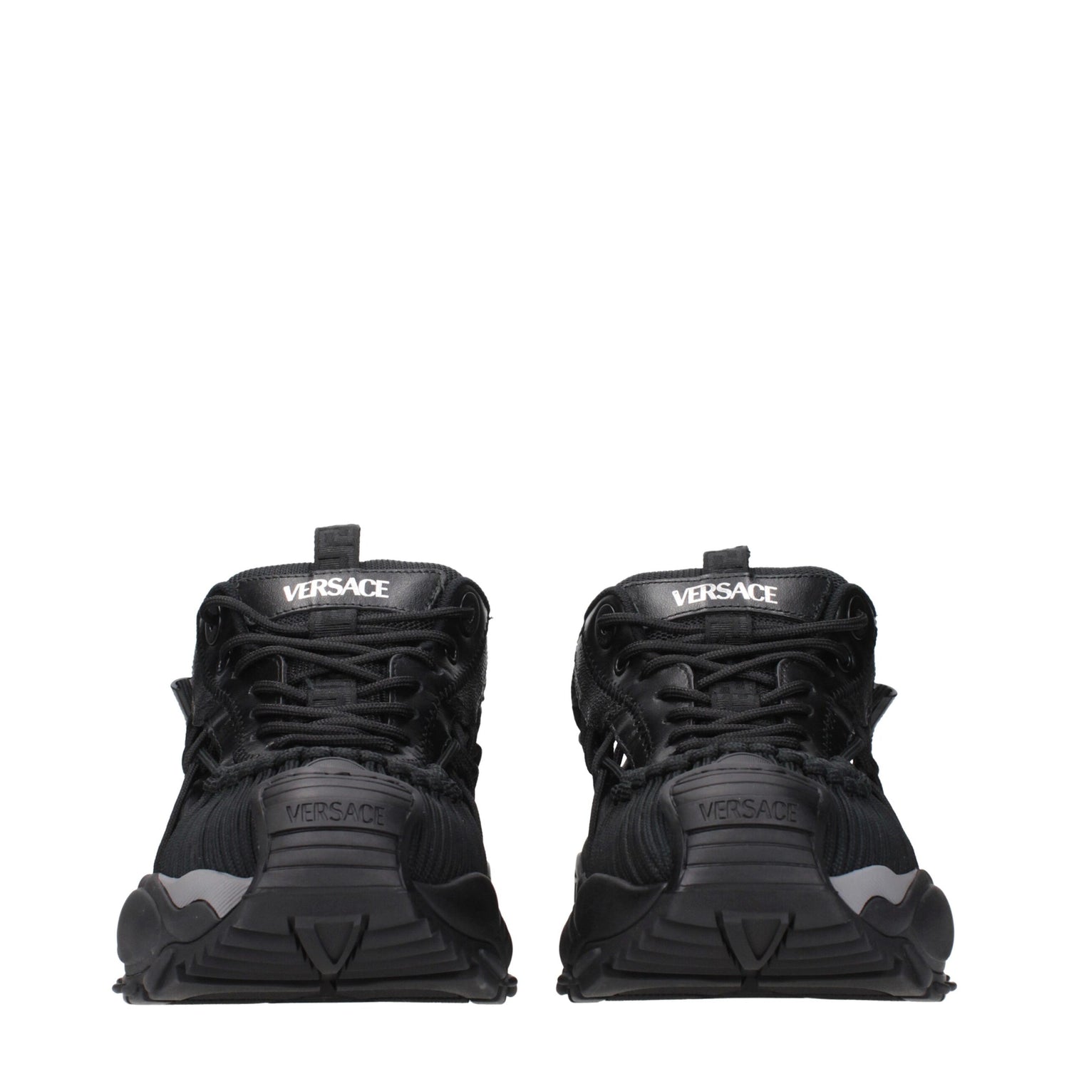 Black Leather Athletic Sneakers