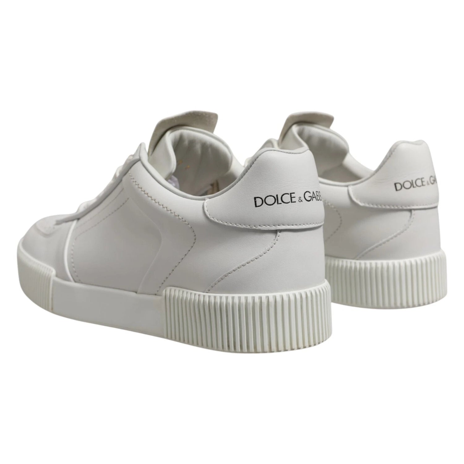 White Miami Leather Low Top Men Sneakers Shoes