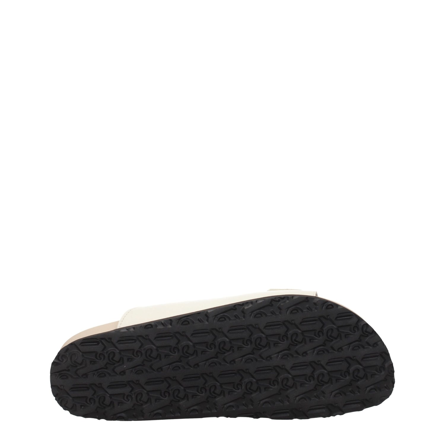 Beige Leather Slippers Sandals