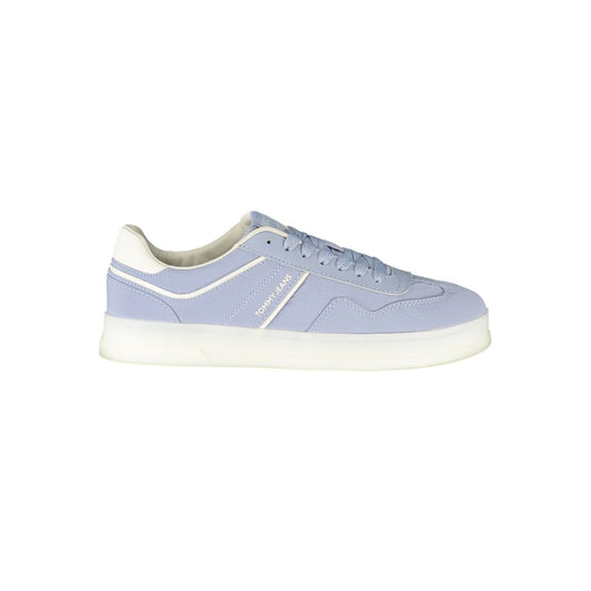 Blue Leather Women Sneaker