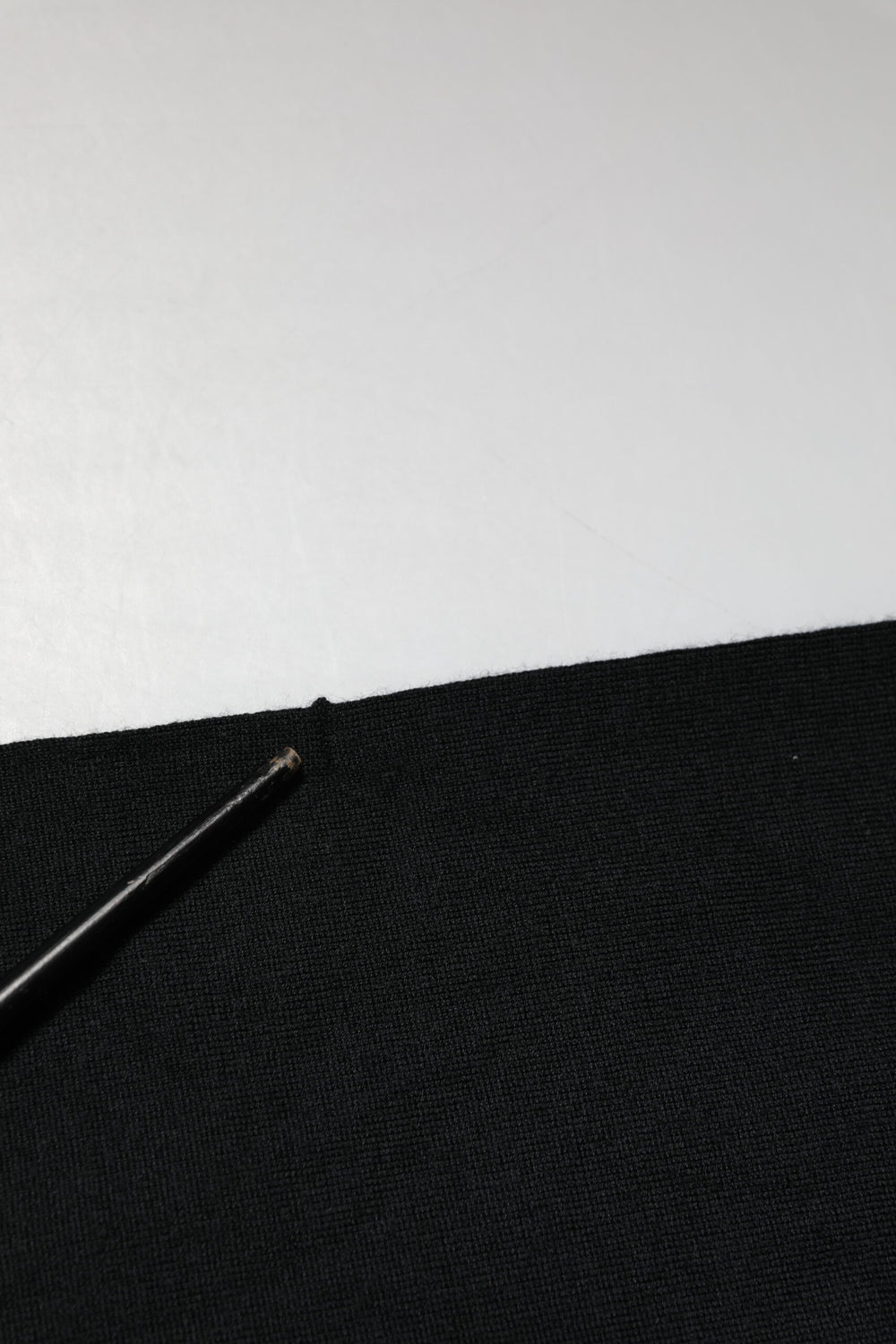 Black Cashmere Polo Men Longsleeves Sweater