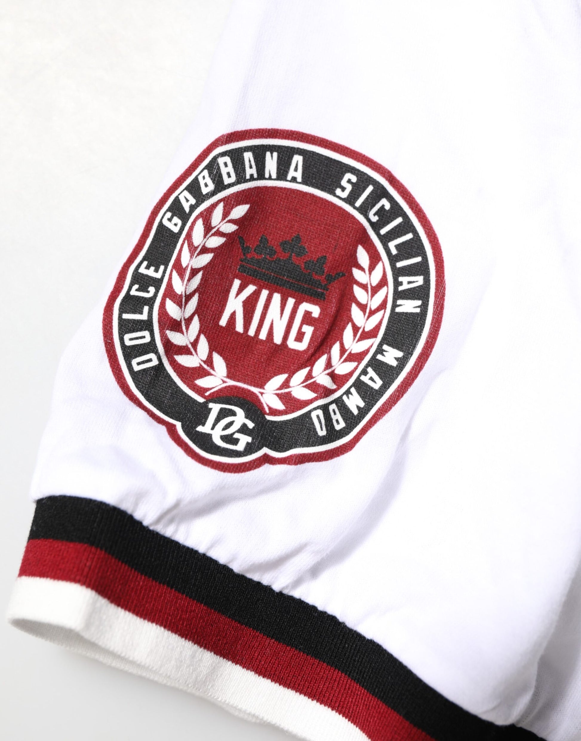 White #DGMillennials King Crown V-neck T-shirt