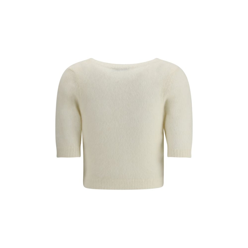 White Mohair Sweatshirt