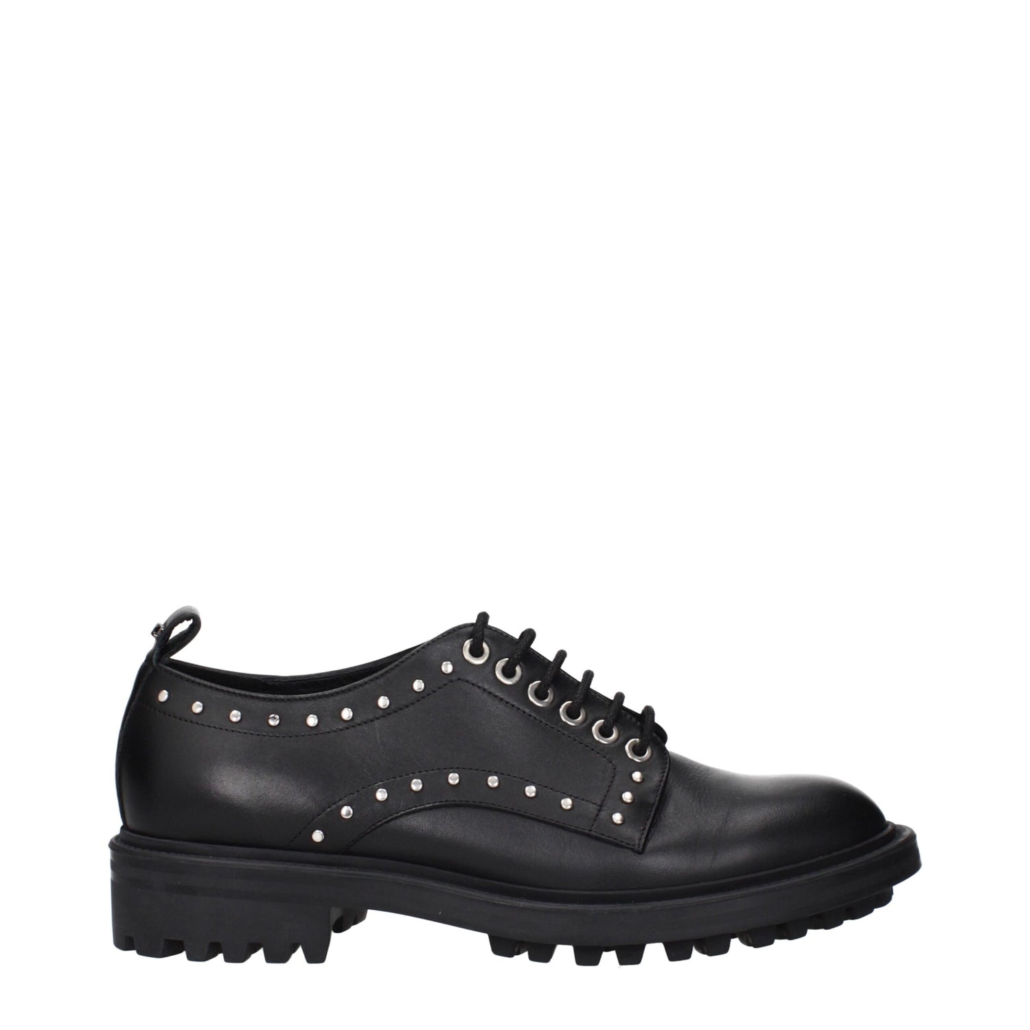 Black Leather Oxfords And Derbies
