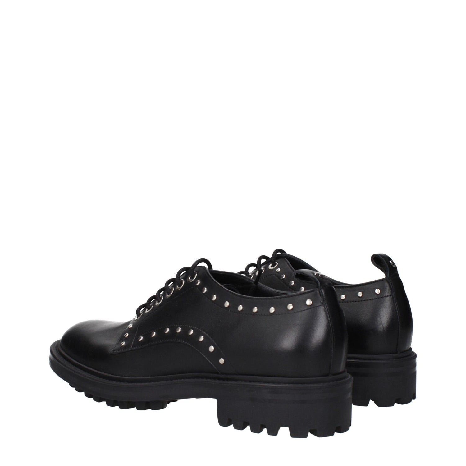 Black Leather Oxfords And Derbies