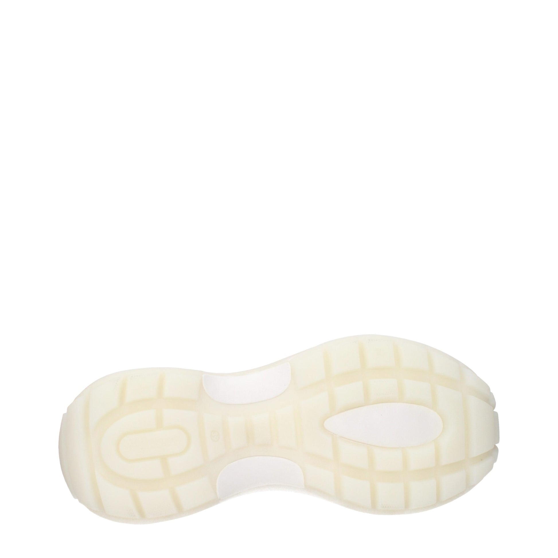 White Fabric Chunky Sneakers