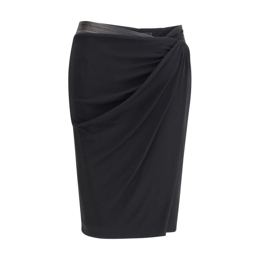 Black Viscose Skirt
