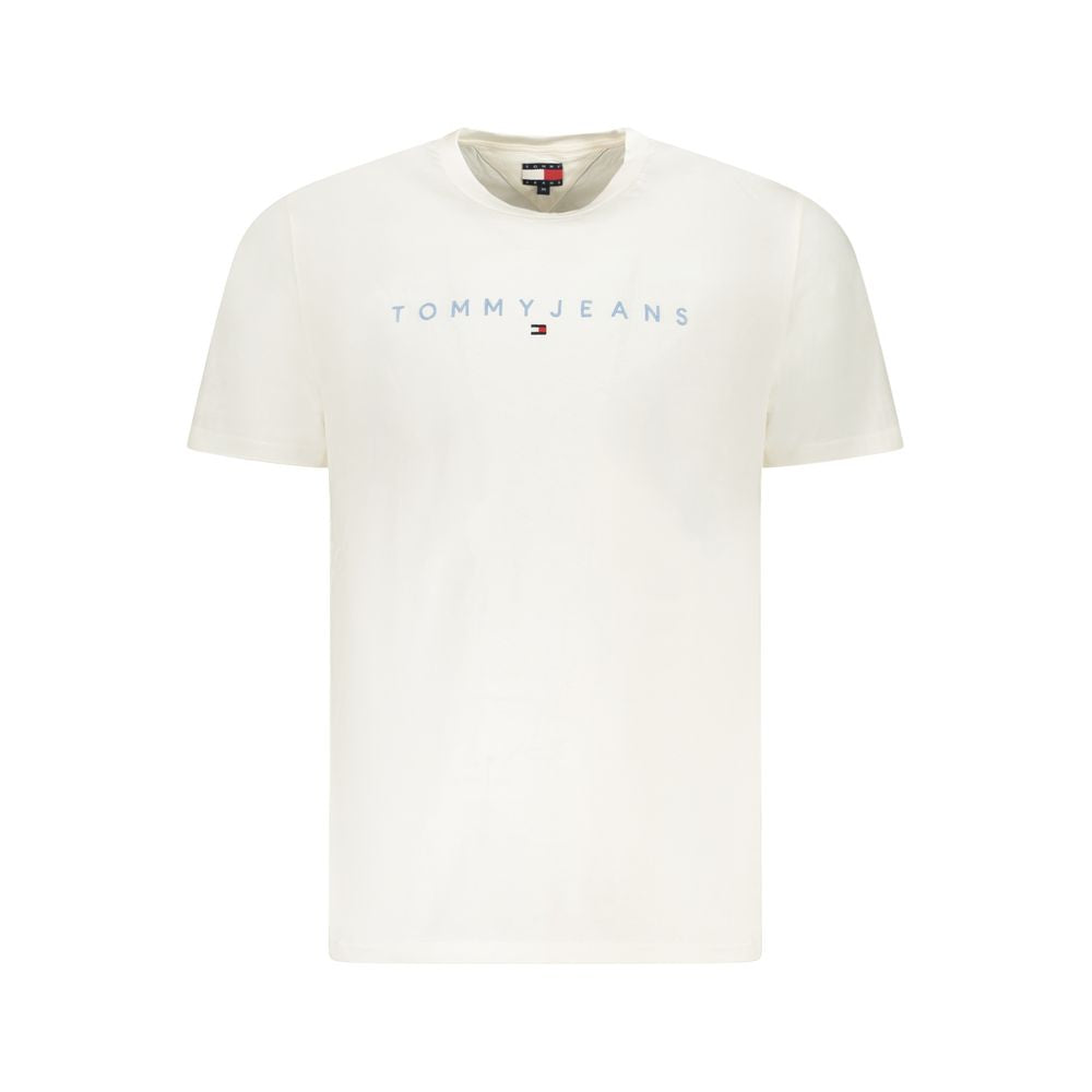 White Cotton Men T-Shirt