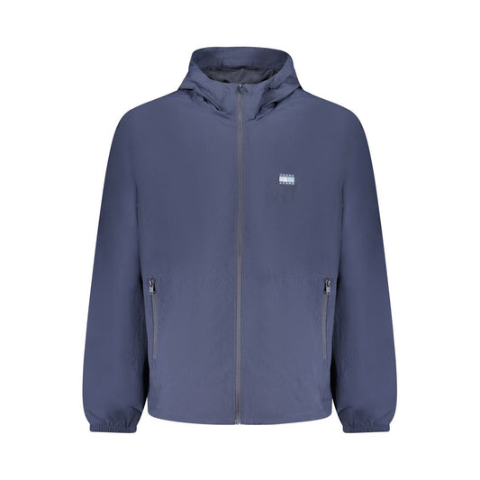 Blue Recycled Nylon Men's Jacket