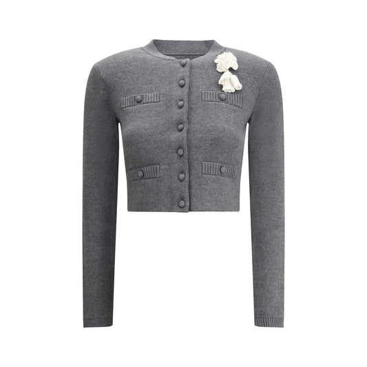 Gray Cotton Cardigan