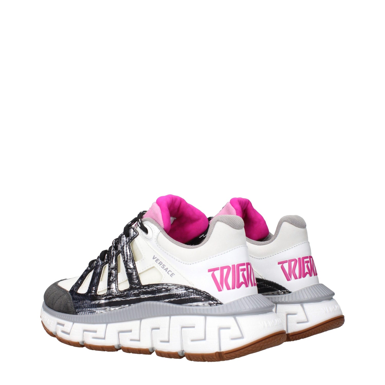White Fabric Athletic Sneakers