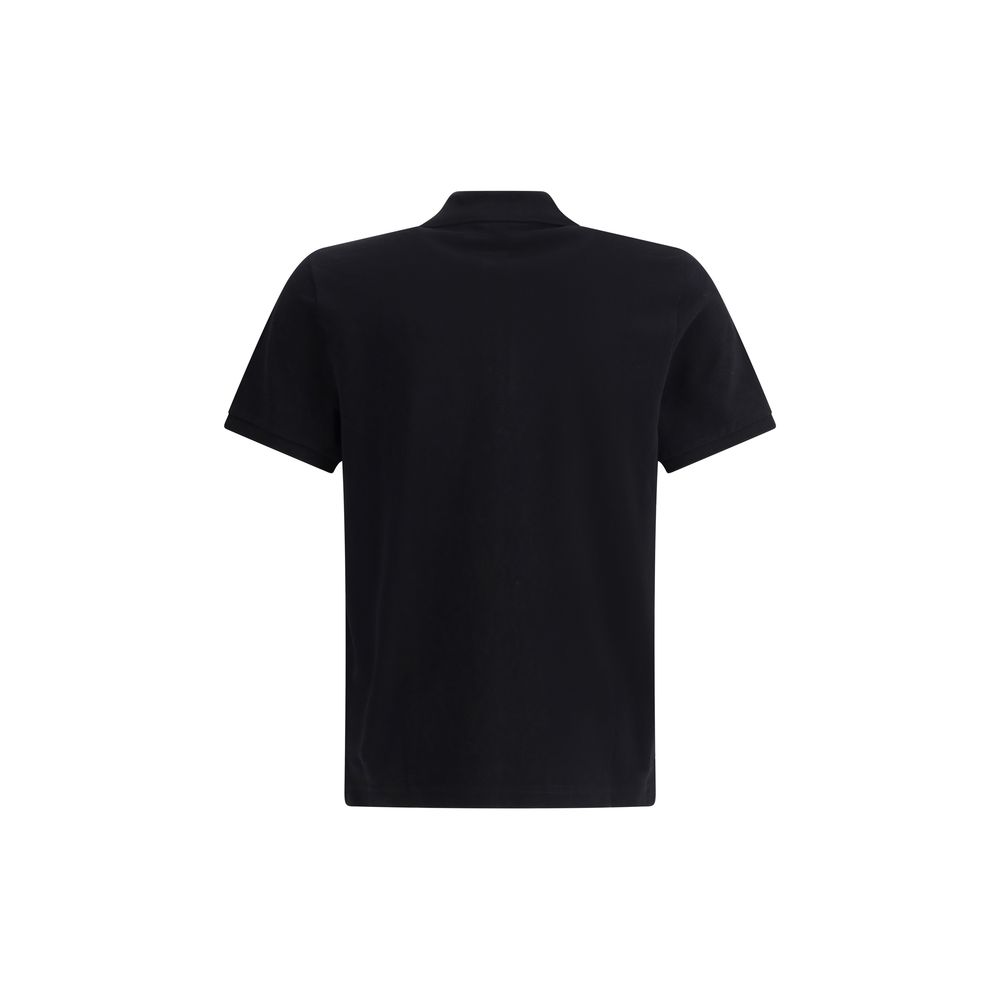 Black Cotton Polo Shirt