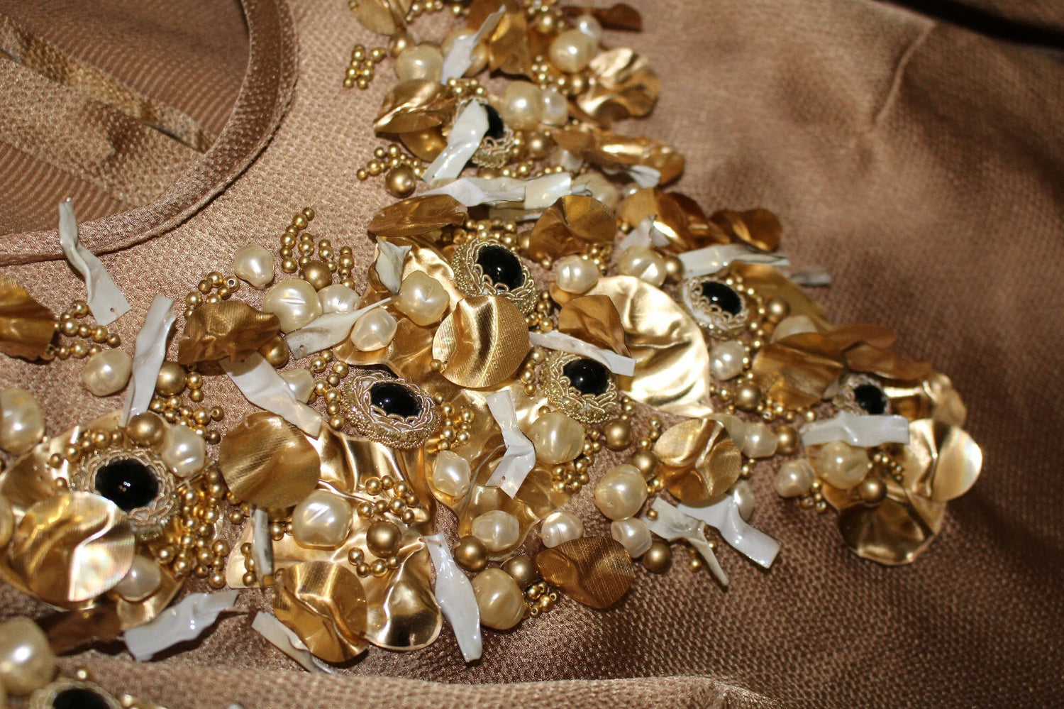 Gold SPECIAL Piece Runway Crystal Blouse