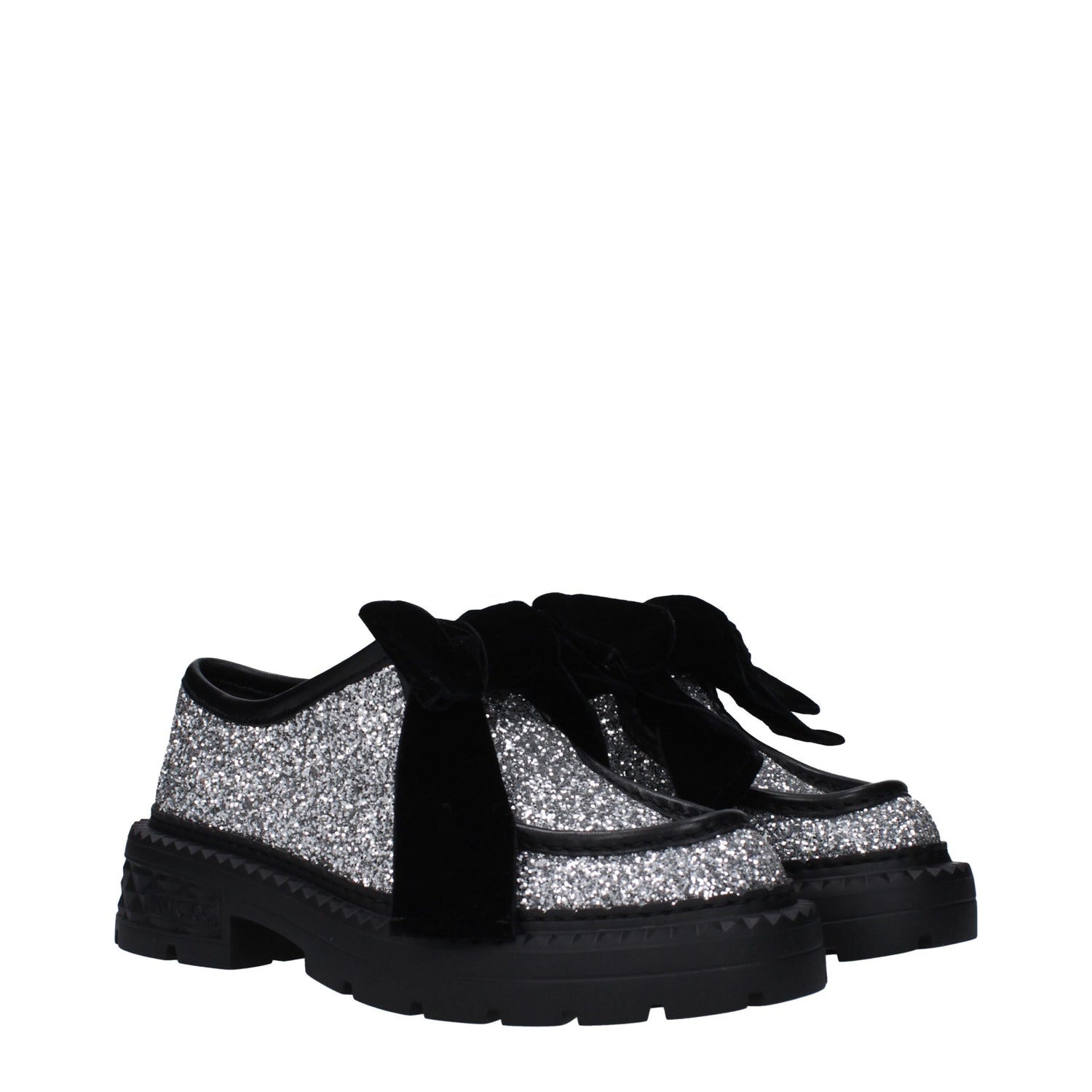 Gray Plastic Slip-On Loafers