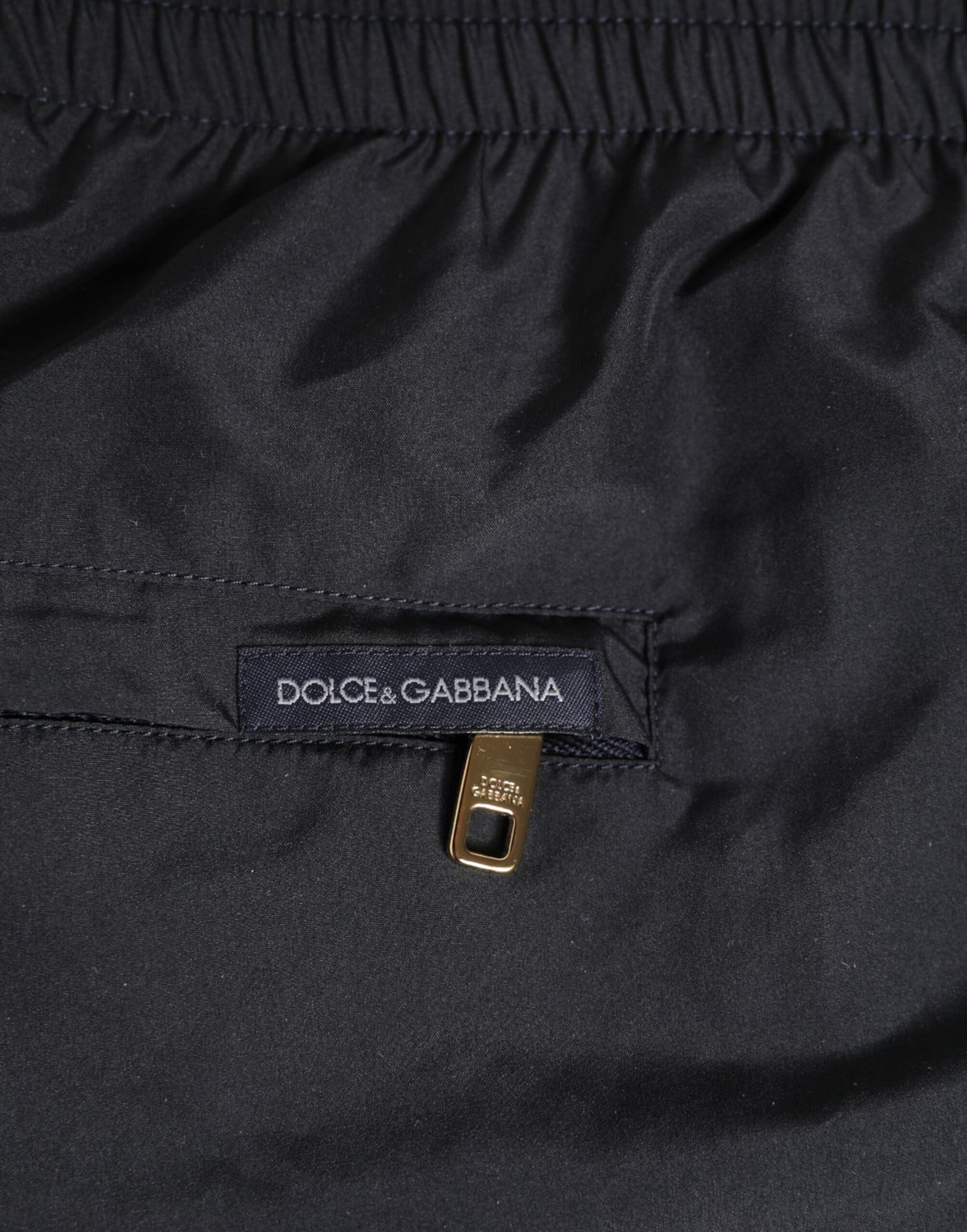 Black Nylon Side Logo Tape Shorts Swimwear