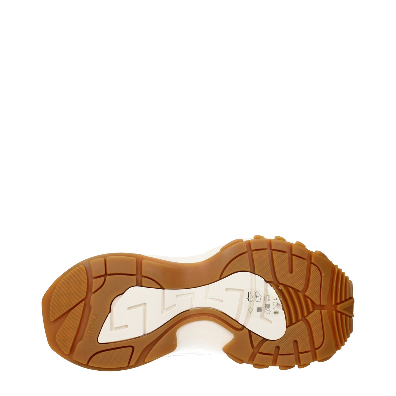 Beige Fabric Chunky Sneakers