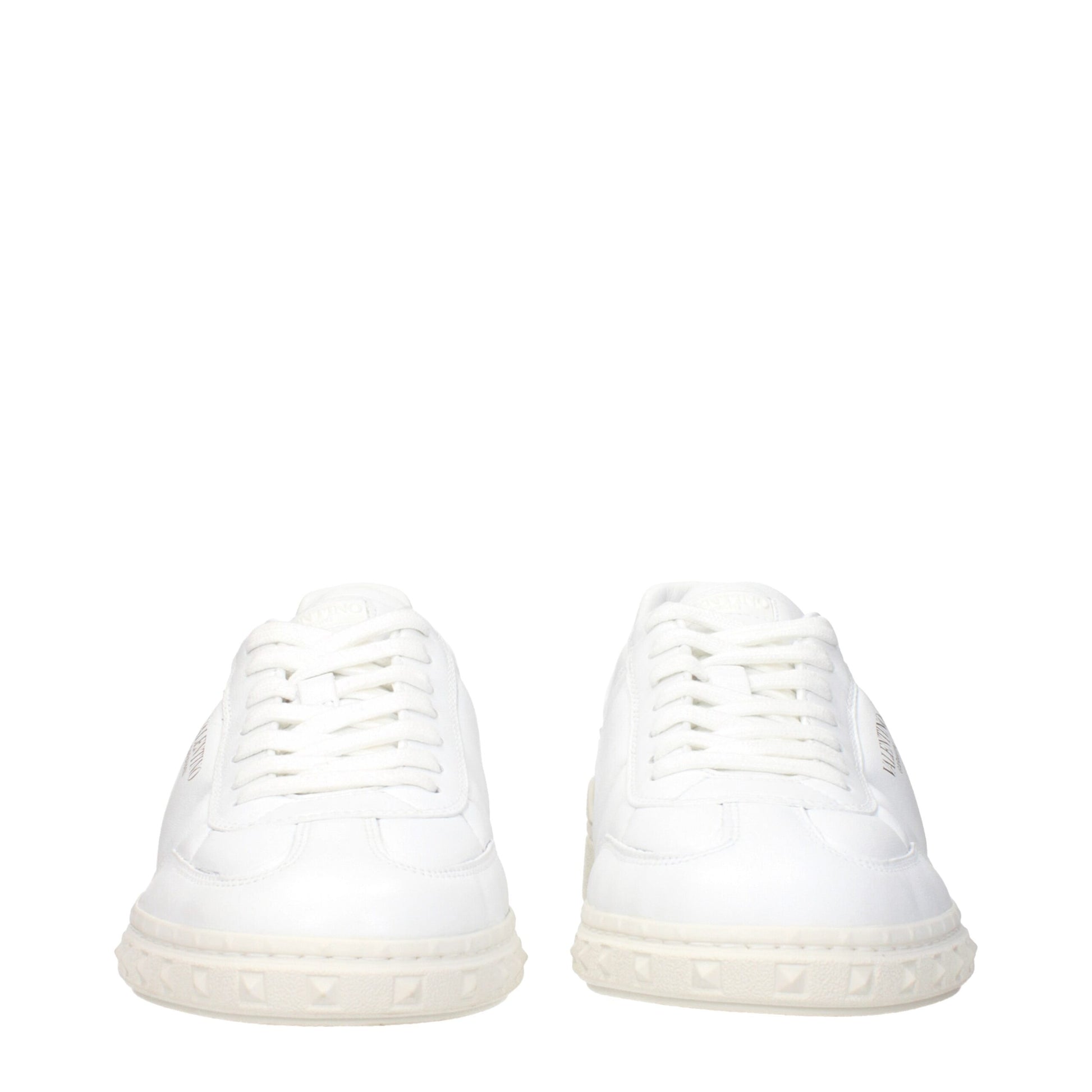 White Leather Low Tops