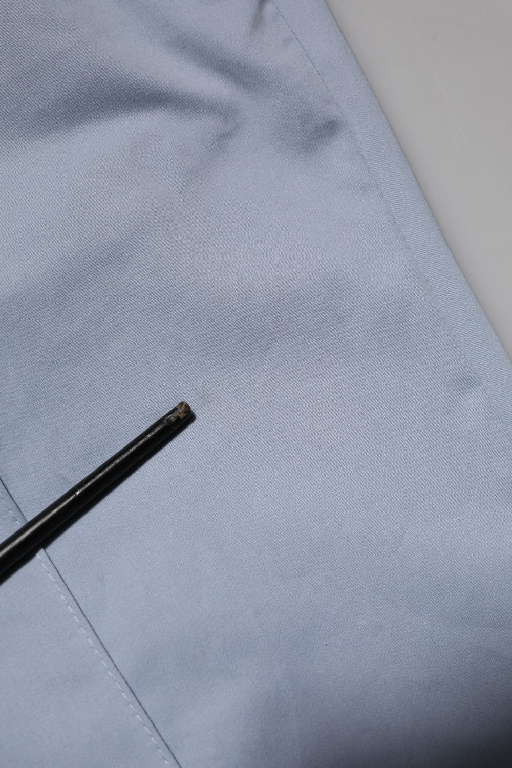 Light Blue Cotton Drawstring Elastic Waist Men Pants