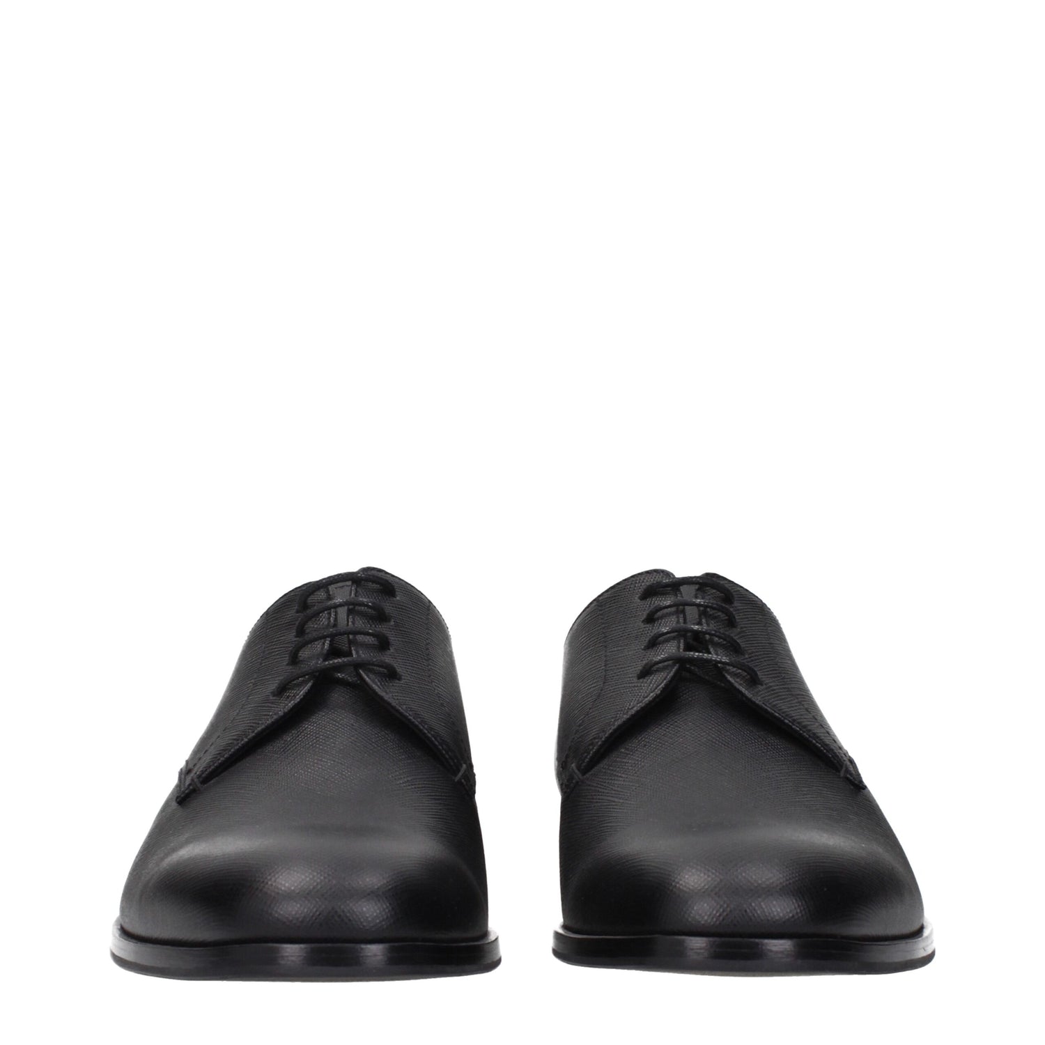 Black Leather Oxfords And Derbies