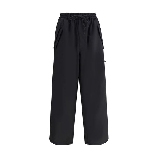 Black Wool Casual Pants