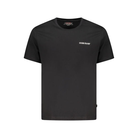 Black Cotton Men T-Shirt