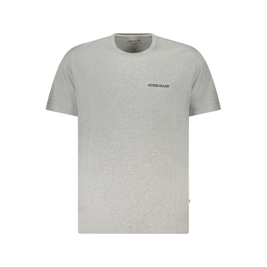 Gray Cotton Men T-Shirt