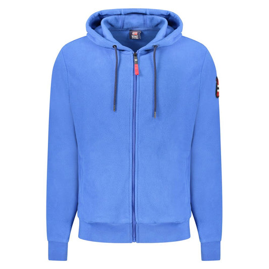 Blue Polyester Men Sweater