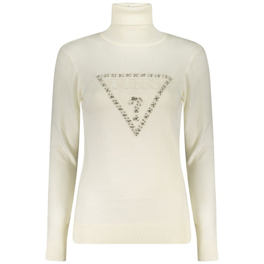 White Viscose Women Sweater