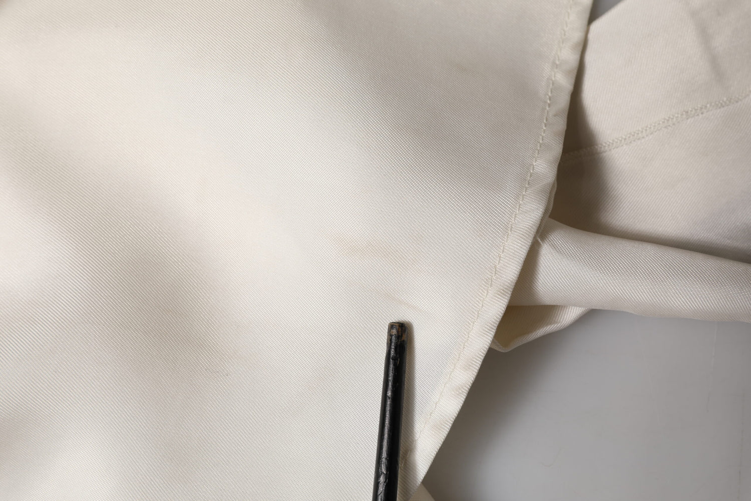 Ivory White Sleeveless Maxi Cupro Viscose Dress