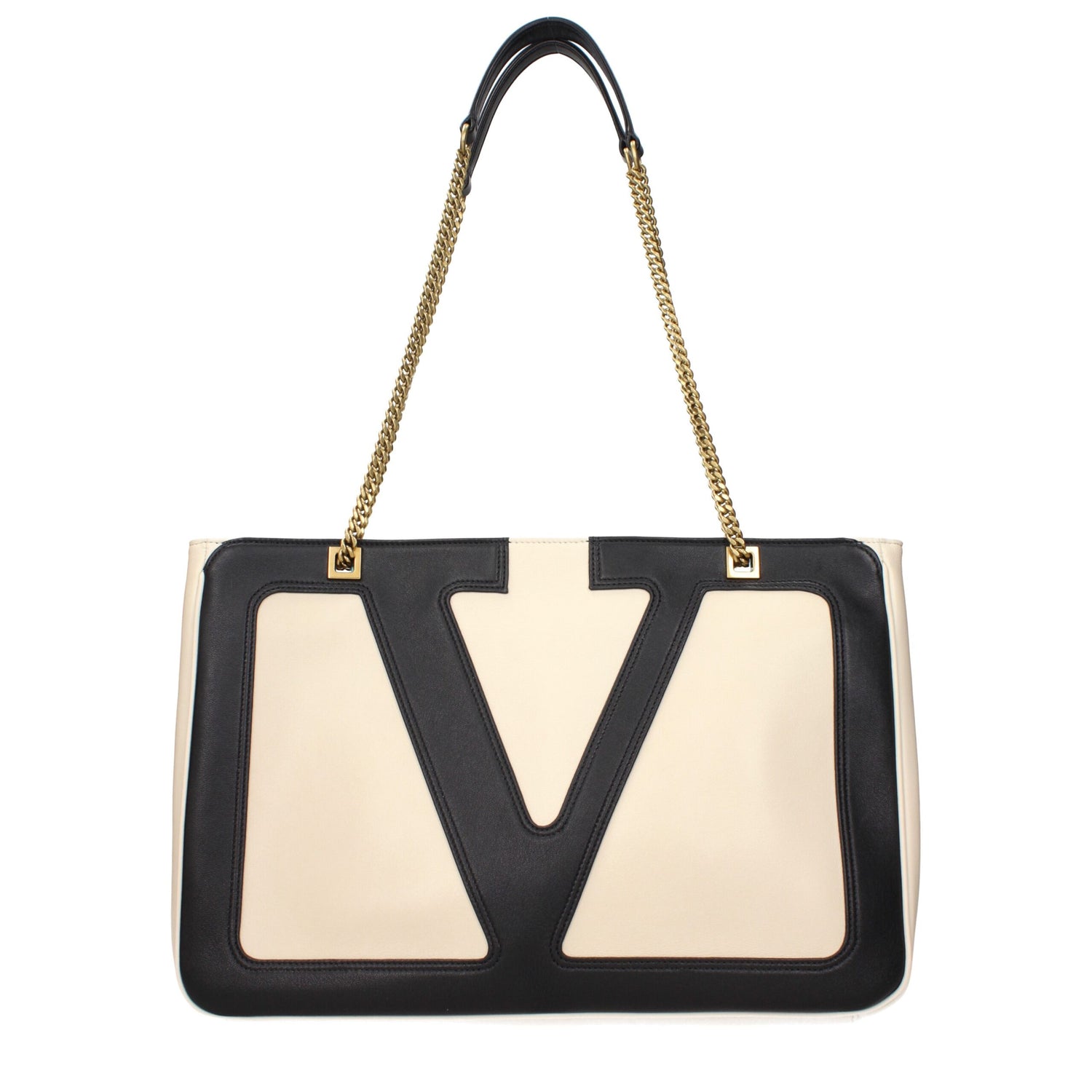 Beige Leather Shoulder Bags